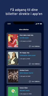Teaterbilletter android App screenshot 1
